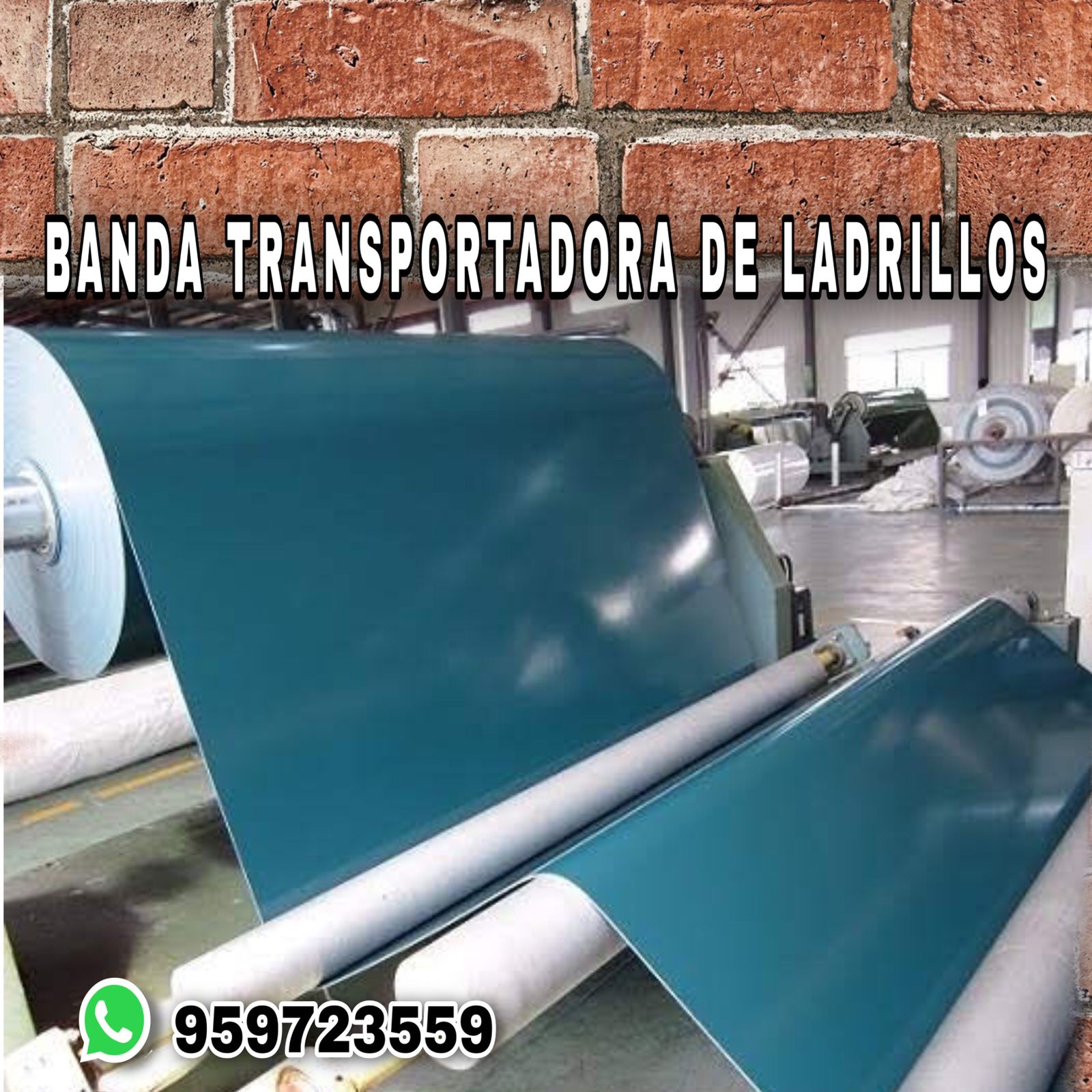 FAJA TRANSPORTADORA DE LADRILLO