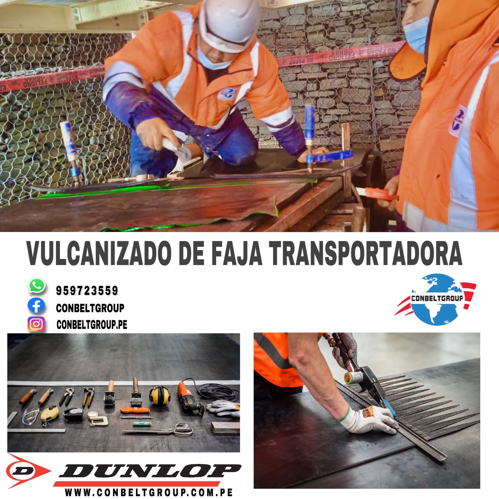 vulcanizado faja transportadora